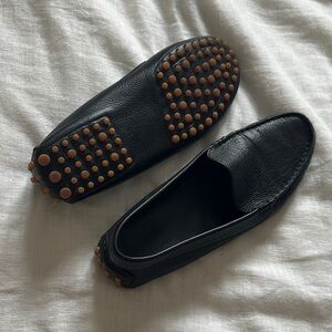Women’s Black Leather Loafers